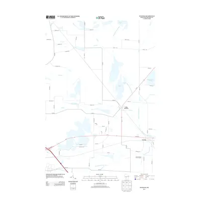 2013 Map of Wyeville, 2013 Print