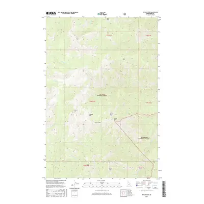 2017 Map of Wylies Peak, 2017 Print
