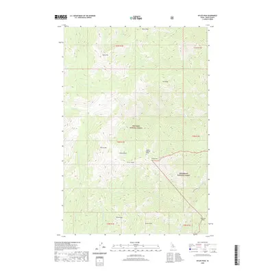 2020 Map of Wylies Peak, 2020 Print