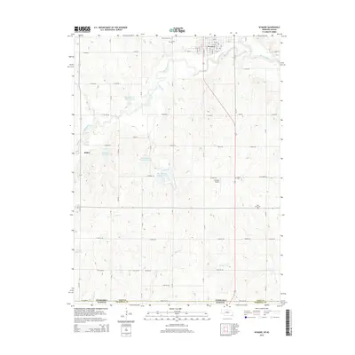 2014 Map of Wymore, 2014 Print