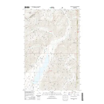 2014 Map of Wynoochee Lake, 2014 Print