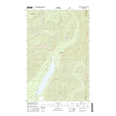 2017 Map of Wynoochee Lake, 2017 Print