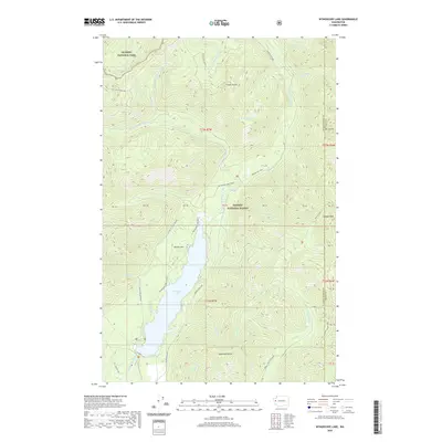 2020 Map of Wynoochee Lake, 2020 Print