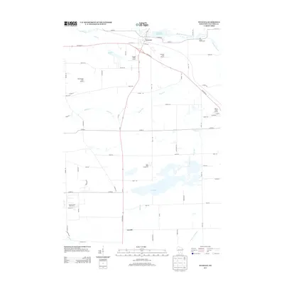 2013 Map of Wyocena, 2013 Print