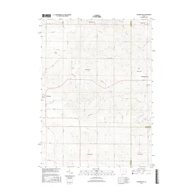 2015 Map of Wyoming East, 2015 Print