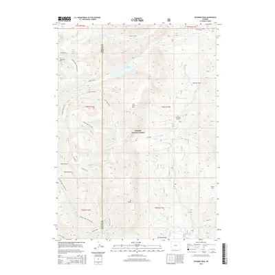 2015 Map of Wyoming Peak, 2015 Print