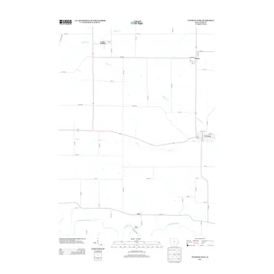 2013 Map of Wyoming West, 2013 Print