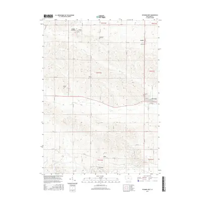 2015 Map of Wyoming West, 2015 Print