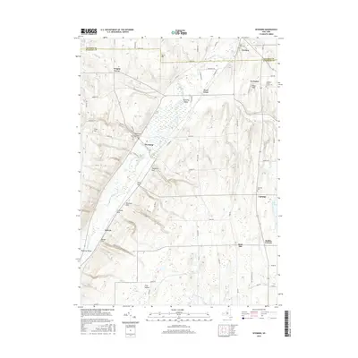 2016 Map of Wyoming, 2016 Print