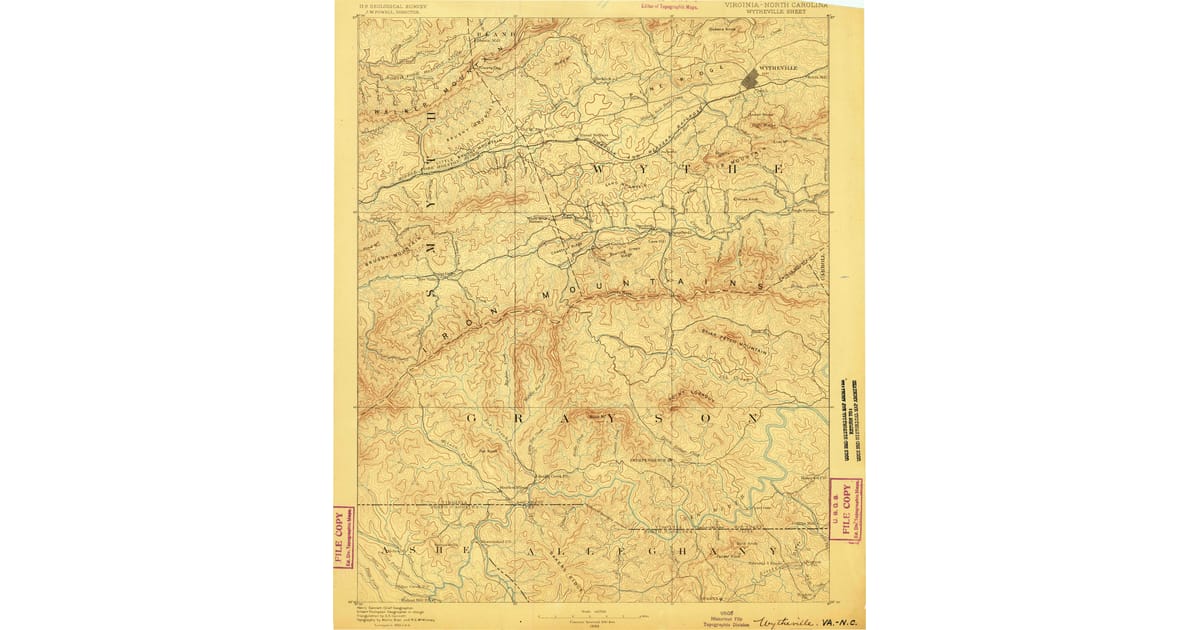 1800s (19th Century) Maps of Wytheville, VA | Pastmaps