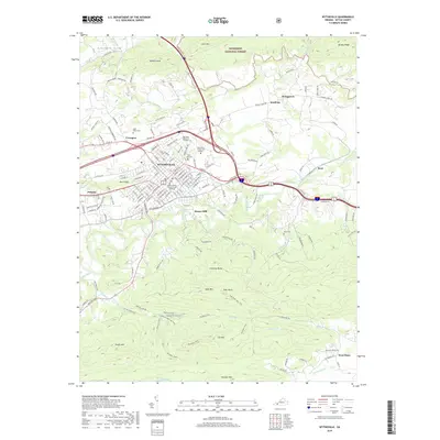 2019 Map of Wytheville, 2019 Print