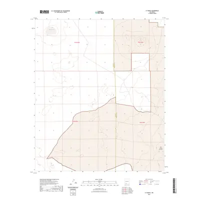 2023 Map of X-7 Ranch, 2023 Print