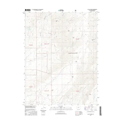 2016 Map of X Lazy F Ranch, 2016 Print