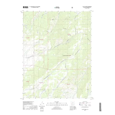 2019 Map of X Lazy F Ranch, 2019 Print