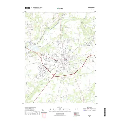 2019 Map of Xenia, 2019 Print