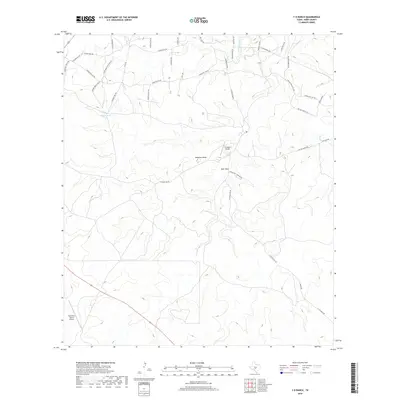 2019 Map of Y O Ranch, 2019 Print