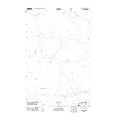 2011 Map of Yager Butte, 2011 Print