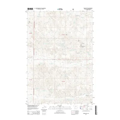 2014 Map of Yager Butte, 2014 Print
