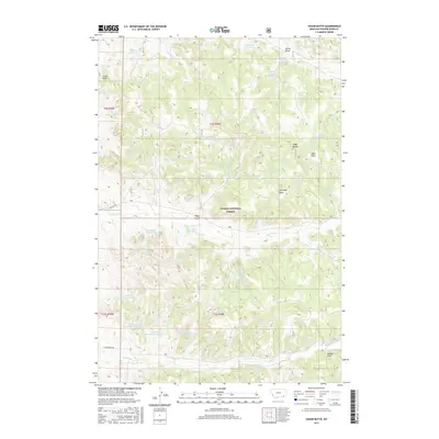 2017 Map of Yager Butte, 2017 Print
