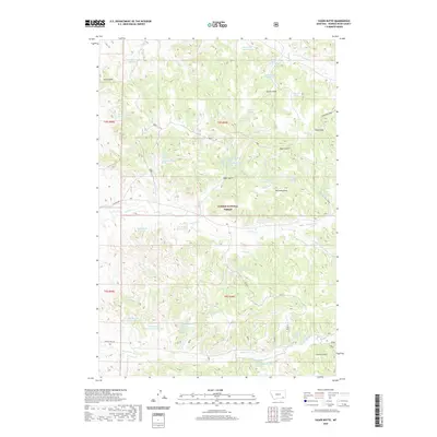 2020 Map of Yager Butte, 2020 Print