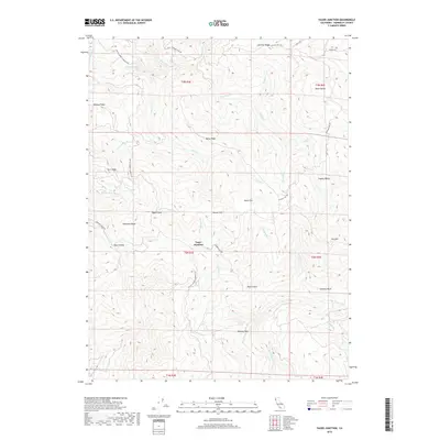 2018 Map of Yager Junction, 2018 Print