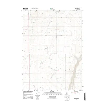 2013 Map of Yahoo Creek, 2013 Print