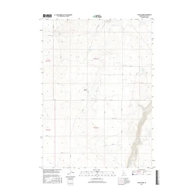 2017 Map of Yahoo Creek, 2017 Print