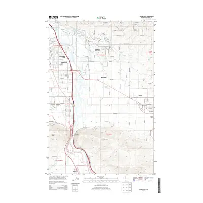 2013 Map of Yakima East, 2013 Print