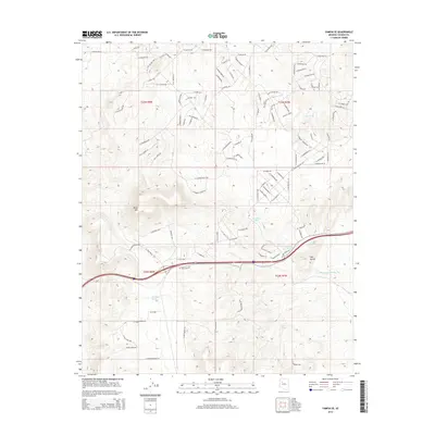 2014 Map of Yampai SE, 2014 Print