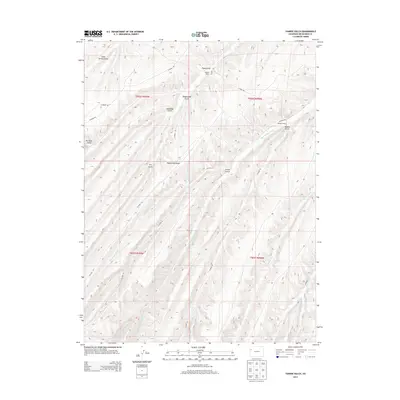 2013 Map of Yankee Gulch, 2013 Print
