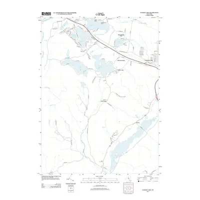 2013 Map of Yankee Lake, 2013 Print