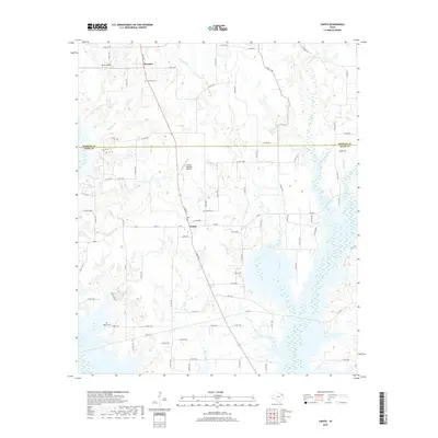 2019 Map of Yantis, 2019 Print