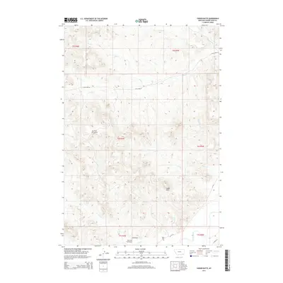2014 Map of Yarger Butte, 2014 Print