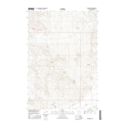 2017 Map of Yarger Butte, 2017 Print