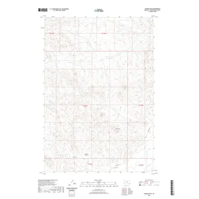 2020 Map of Yarger Butte, 2020 Print