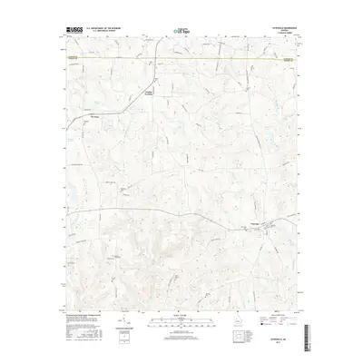 2017 Map of Yatesville, 2017 Print