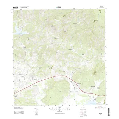 2013 Map of Yauco, 2013 Print