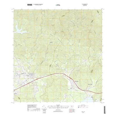 2018 Map of Yauco, 2018 Print