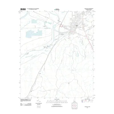 2012 Map of Yazoo City, 2012 Print