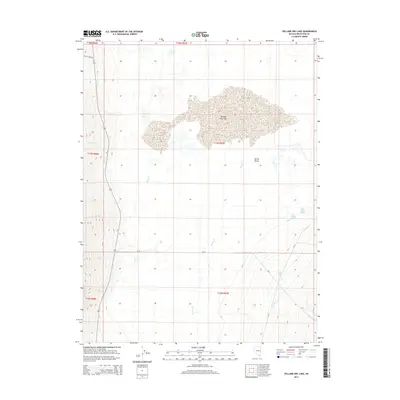 2014 Map of Yelland Dry Lake, 2014 Print