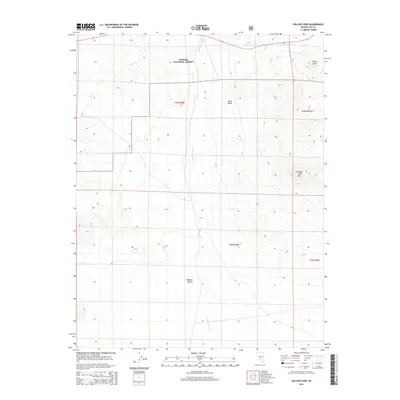 2014 Map of Yellow Cone, 2014 Print