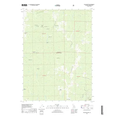 2018 Map of Yellow Dog Peak, 2018 Print