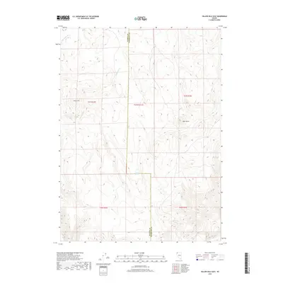 2018 Map of Yellow Hills East, 2018 Print