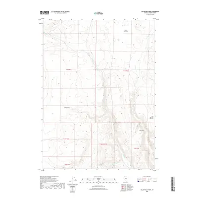 2018 Map of Yellow Hills West, 2018 Print