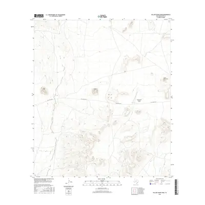 2016 Map of Yellow House Peak, 2016 Print