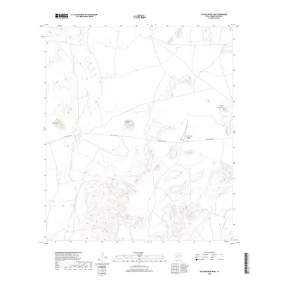 2019 Map of Yellow House Peak, 2019 Print