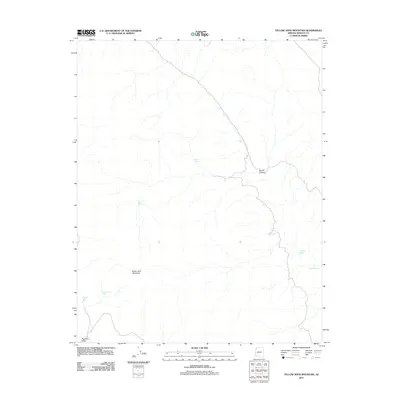 2011 Map of Yellow John Mountain, 2011 Print
