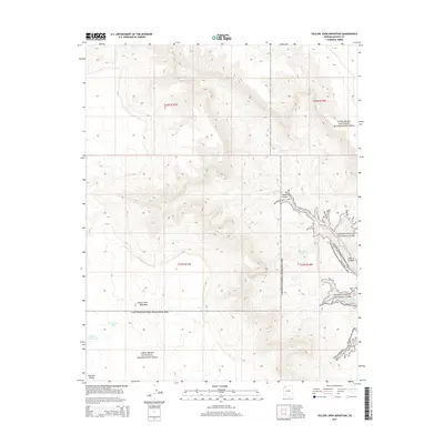 2014 Map of Yellow John Mountain, 2014 Print