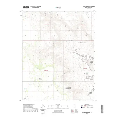2018 Map of Yellow John Mountain, 2018 Print