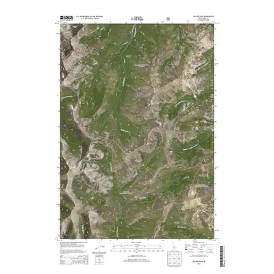 2013 Map of Yellow Peak, 2013 Print